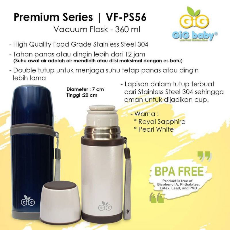 GiG Baby Flip Top Vacuum Flask 3600ml VF-PS56