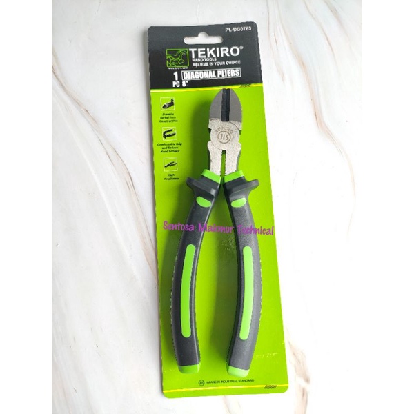 TEKIRO 8&quot; Tang Potong Diagonal Cutting Pliers 8 Inchi