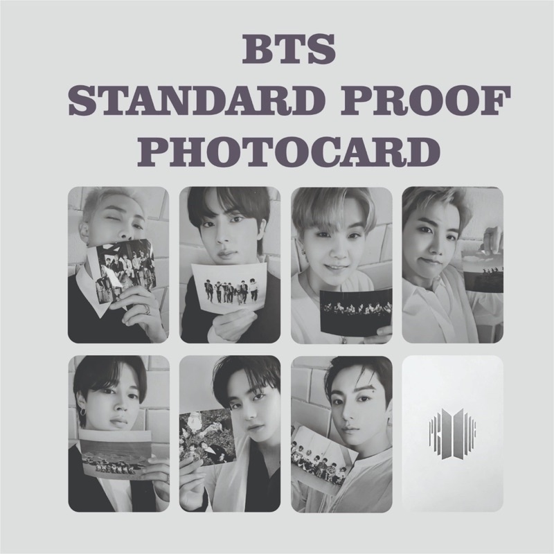 PHOTOCARD BTS PROOF ALBUM STANDARD COMPACT RANDOM AND SET