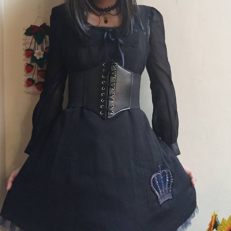 dress goth black peace now