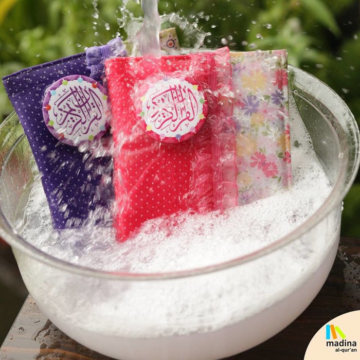 Cover AlQuran Sampul Alquran Madina Zhafira Sampul Al-Quran Rainbow Pelangi Ukuran A6