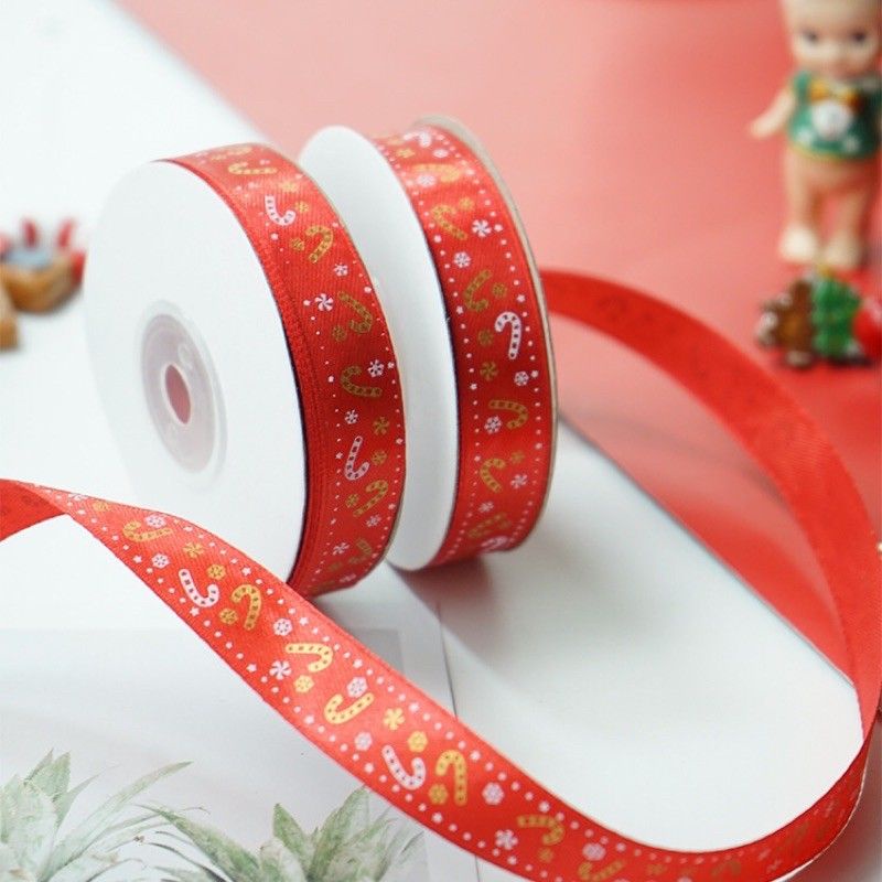 PITA MOTIF NATAL CANDY  1.5CM PITA MOTIF NATAL RIBBON