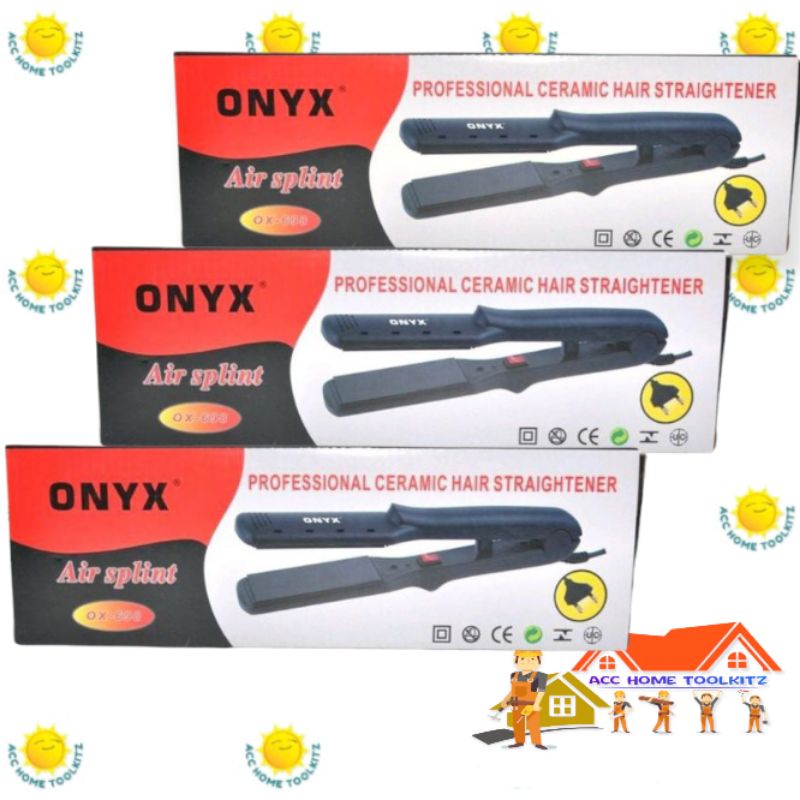 Catok Rambut / CatokanONYX 698 HITAM Alat Catok Rambut / Catokan Hair Iron Ceramic