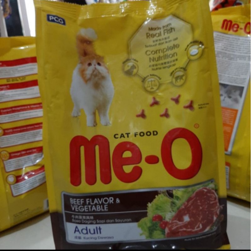 Makanan Kucing MEO Beef Flavour &amp; Vegetable 1,2Kg