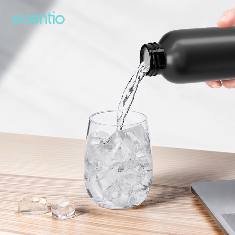 ecentio botol air minum anti bocor tumbler sport botol aesthetic bpa free murah 615ml/750ml