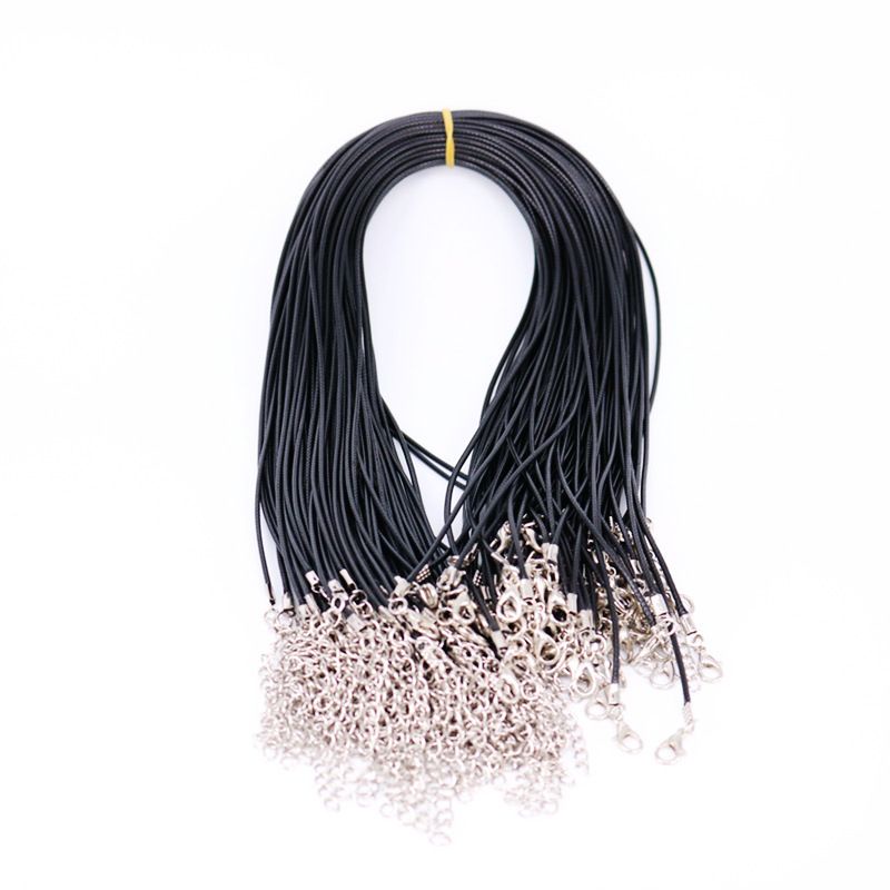 Kalung Tali Hitam Korea Fashion Pria Wanita