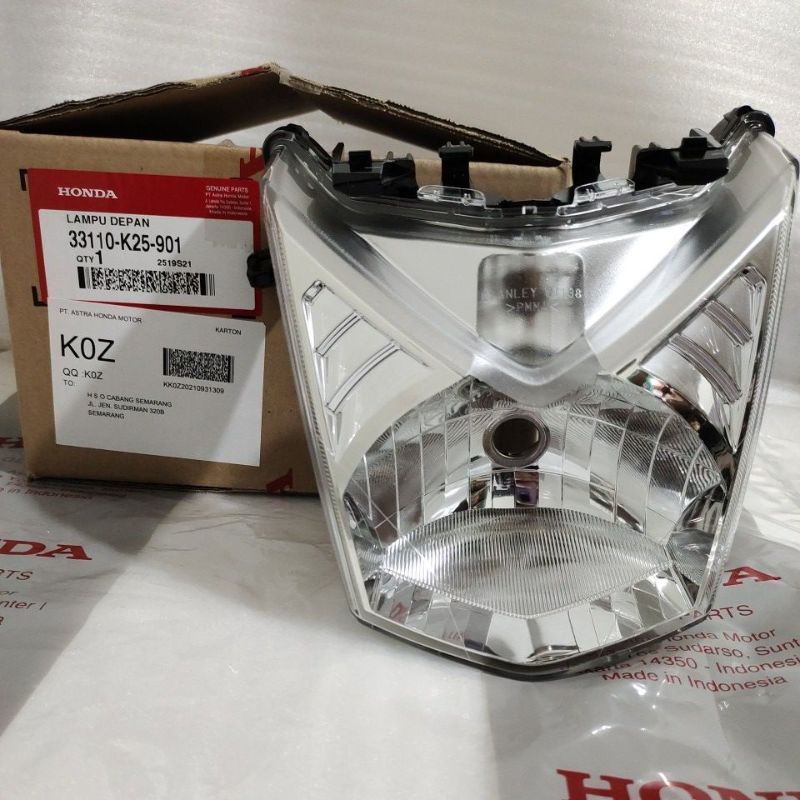 Reflektor Headlight Lampu Depan Honda Beat Injeksi Fi Esp 2013 ORIGINAL