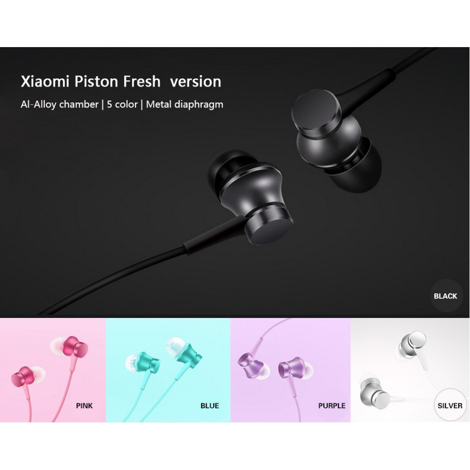 Xiaomi Piston 3 Colour Edition Earphone Redmi Mi Note 1 2 3 3s 4 4x 5 4c 6