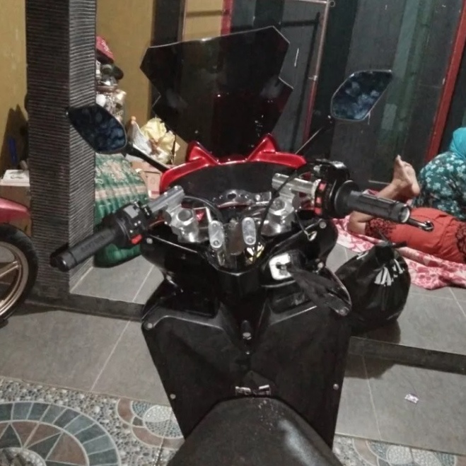 Stang Jepit Drag Jumbo Full CNC Clip On Stang Motor Byson l Ninja 250 l Pulsar l Minerva l Vixion l Satria FU l Sonic 150 l RX King Setang Sparepart Variasi Bahan CNC Universal Murah