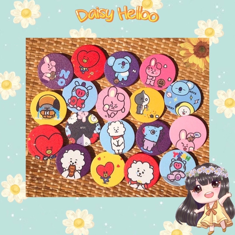 PART 2 Popsocket Aesthetic Karakter BT21 BTS Army Kpop BTS21 Aksesoris Handphone Pegangan Hp Stand H