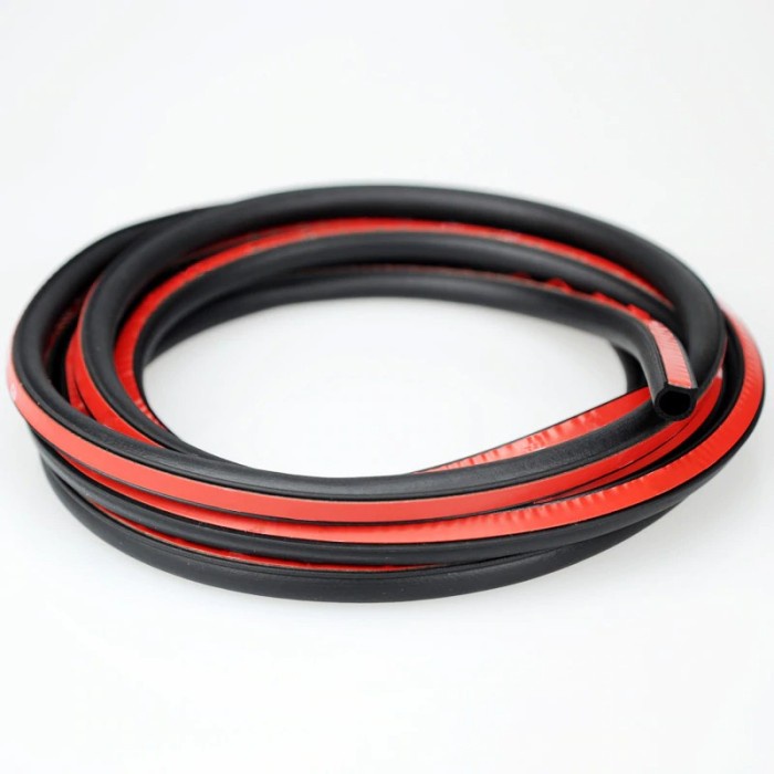 Rubber Strip Door Seal Epdm Pintu Mobil D Type Car 2M 1.2x1.2cm SD2080