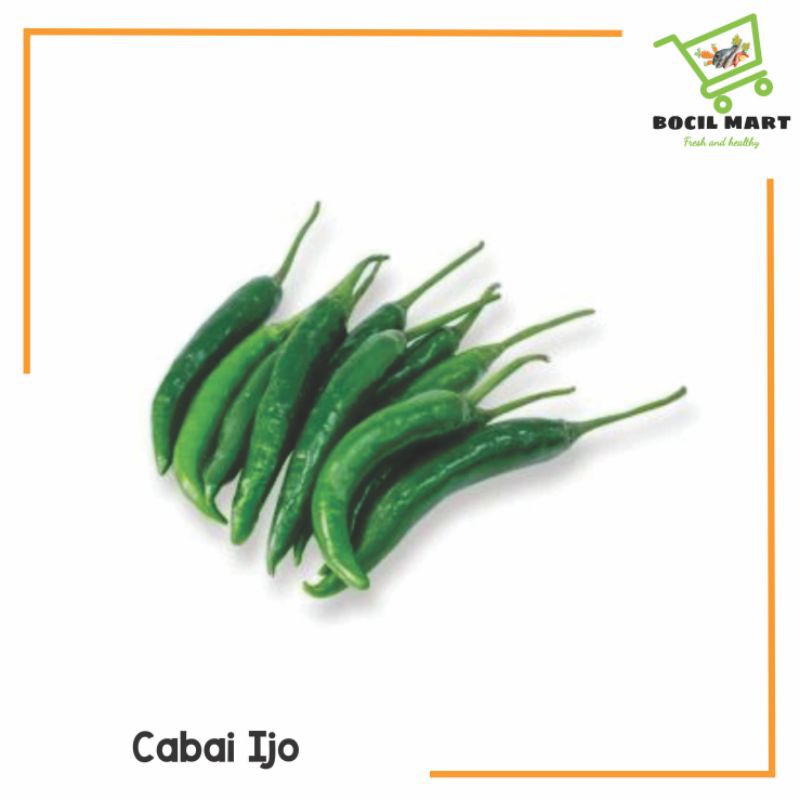 

[BOCIL MART] CABAI HIJAU BESAR / LOMBOK IJO / CABE IJO 100 GR