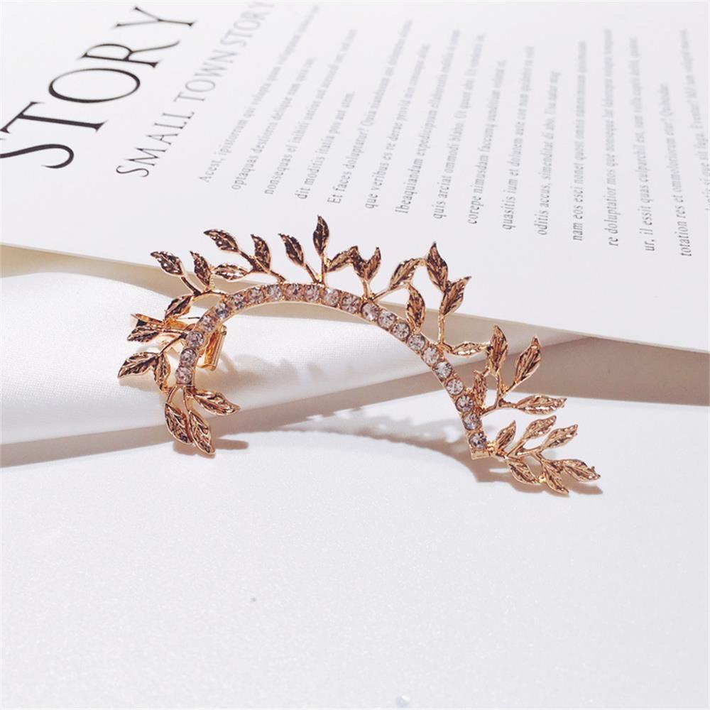 Lily 1PC Ear Wrap Cuff Anting Wanita Pria Pesta Fashion Hadiah Berlian Imitasi Klip Telinga