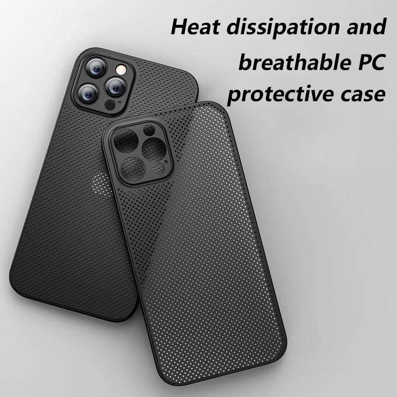 Case Pelindung ultra Tipis breathable Untuk iPhone 14 13 12 11 Pro MAX Plus Mini X XS MAX XR SE 2022 2020 7 8 Plus