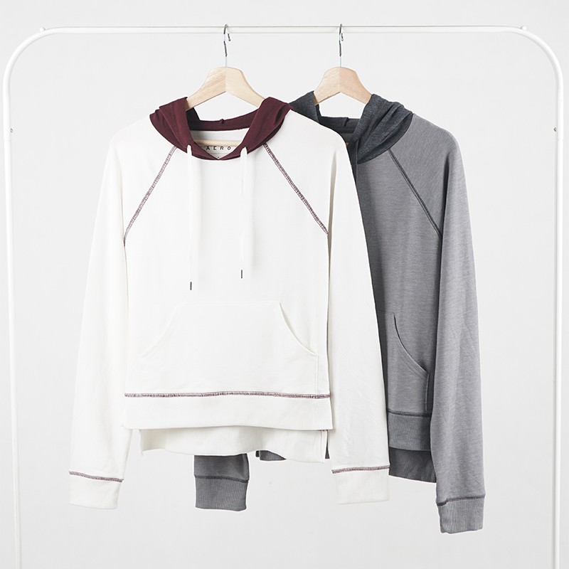 Hoodie Wanita- Colourblocked Pullover Long Sleeve [CG-ARJ 30]-1