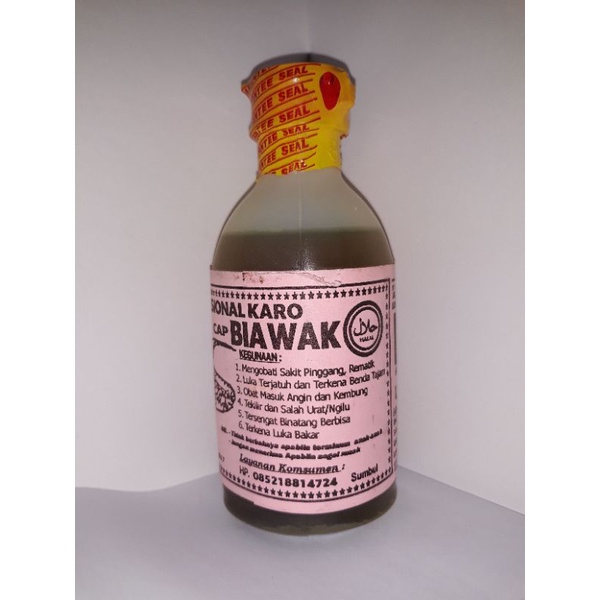 Minyak Urut Tradisional Karo Cap Biawak