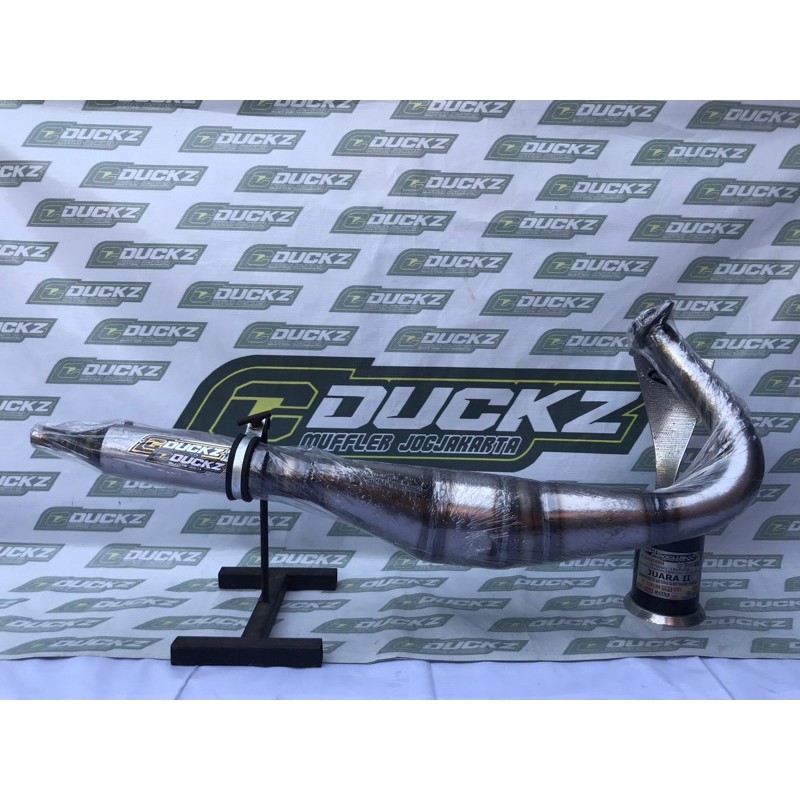 Knalpot Cduckz Rx King 3v3 Plat Leher Plipit Lambung 38