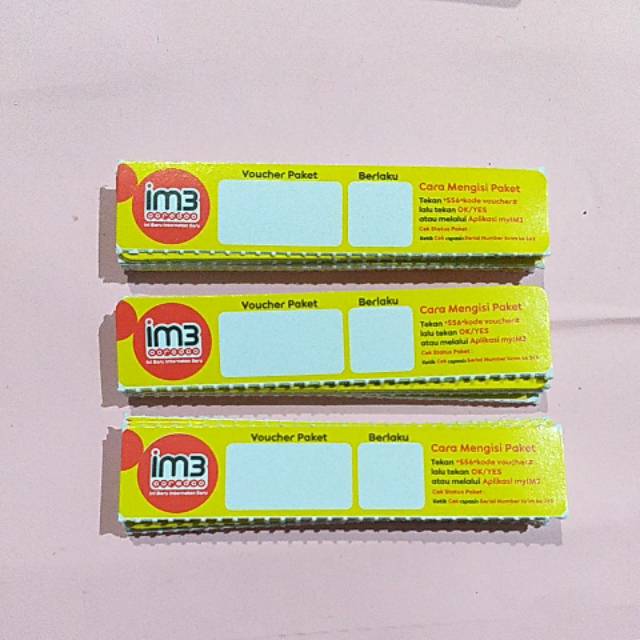 Voucher fisik Indosat Unlimited 1GB 30hari