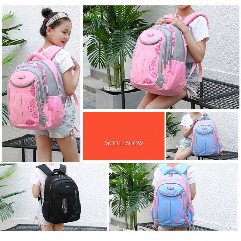 Qisswa _Tas Anak Sekolah Simple SMA SMP dan SD Laki Laki Garsel FKT 5929 Backpack Cowok Ransel Punggung Gendong