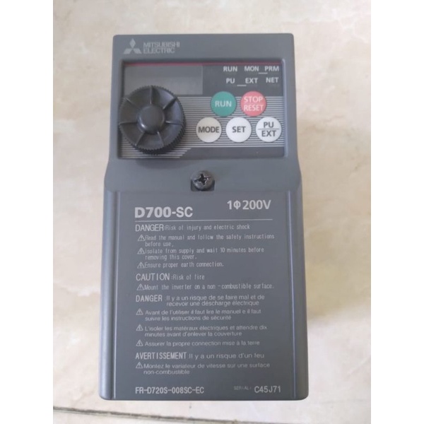 FR-D720S-0.75K INVERTER MITSUBISHI ELECTRIC