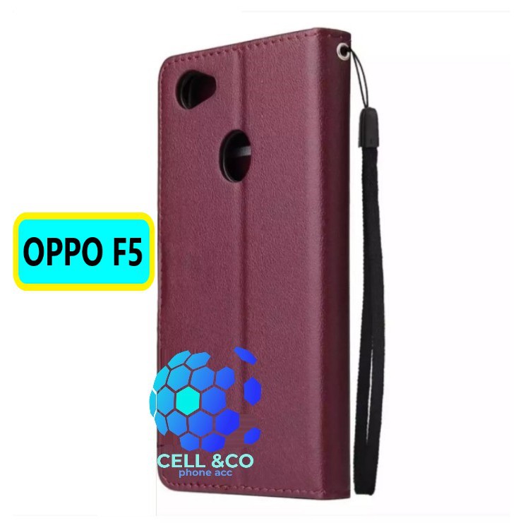 Flip cover OPPO F5 Flip case buka tutup kesing hp casing flip case leather wallet OPPO F5