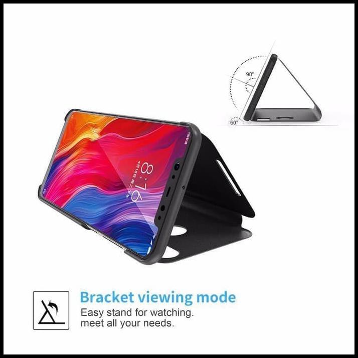 Flip Cover Handphone Samsung A70 Clear View Flip Standing Cover