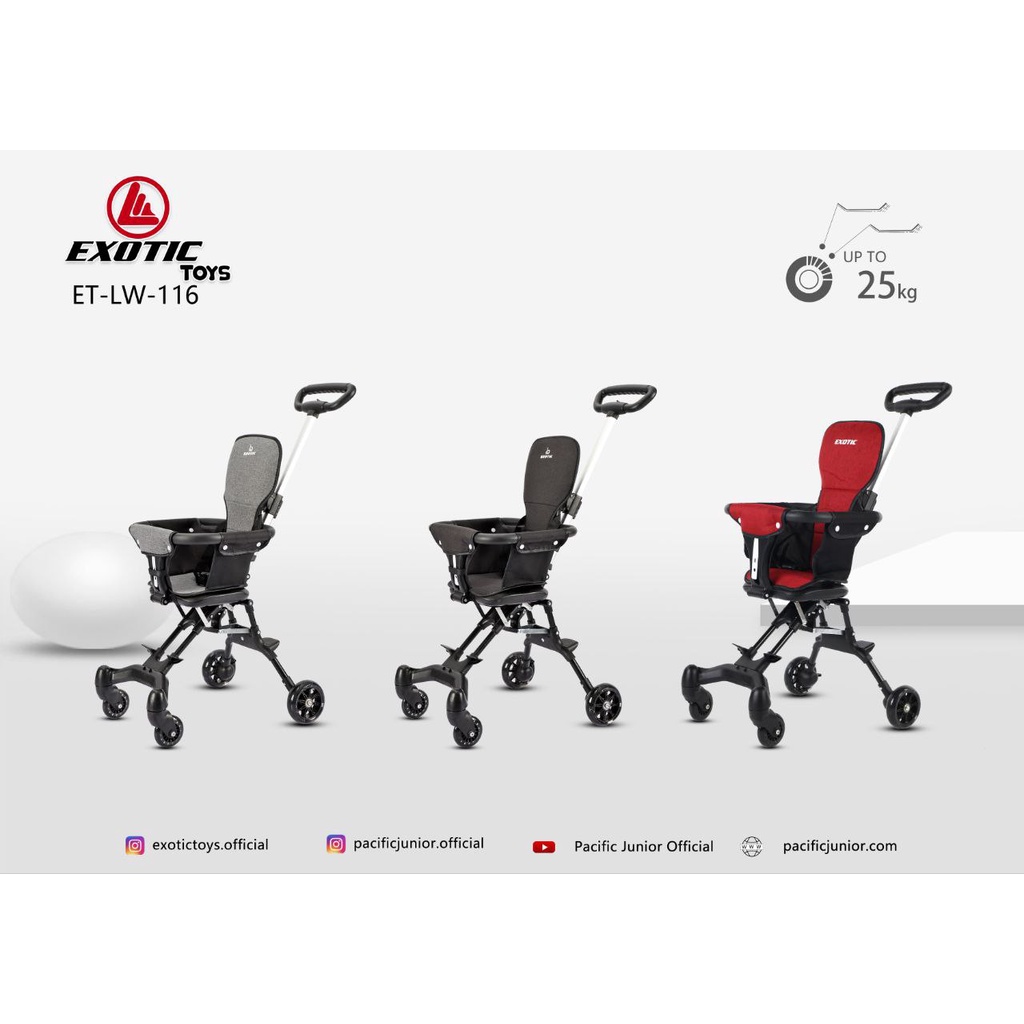 STROLLER BAYI BALITA KURSI DORONG ANAK EXOTIC ET LW 116 SOFA STYLE SNI