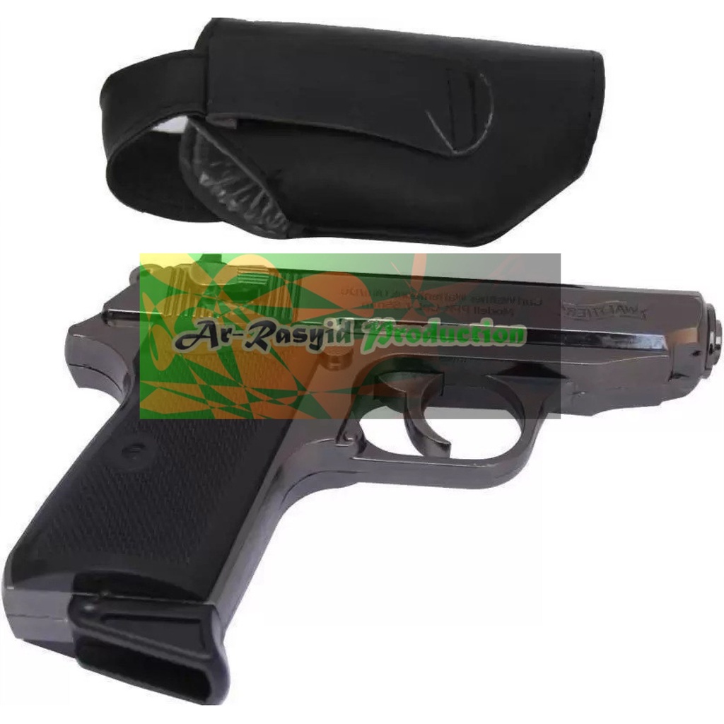 Korek Api Bara Pistol PPK Walther 508 Leather Machine