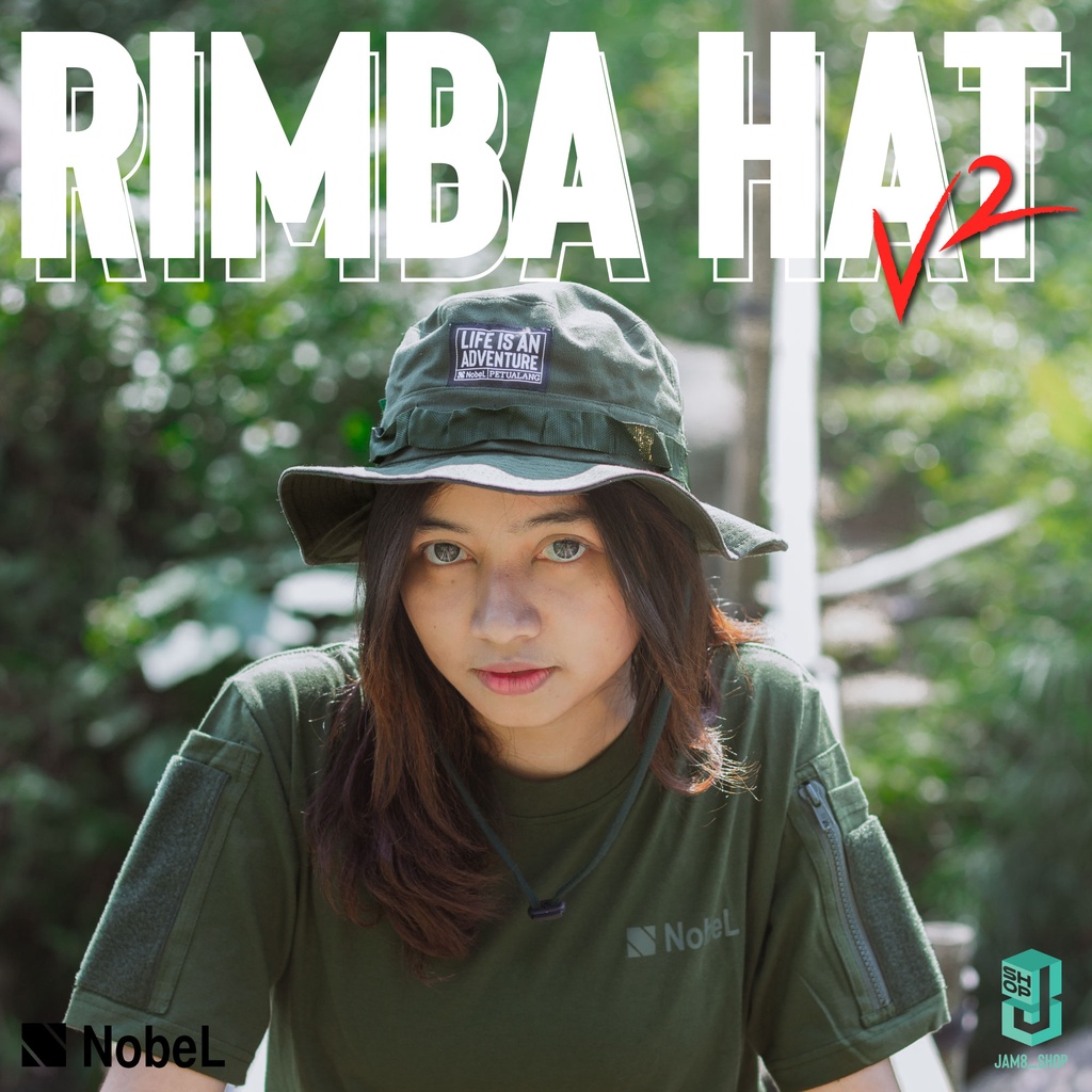 Topi Rimba|Nobel Outdoor|All Size|Rimba Hat|Topi Mancing|