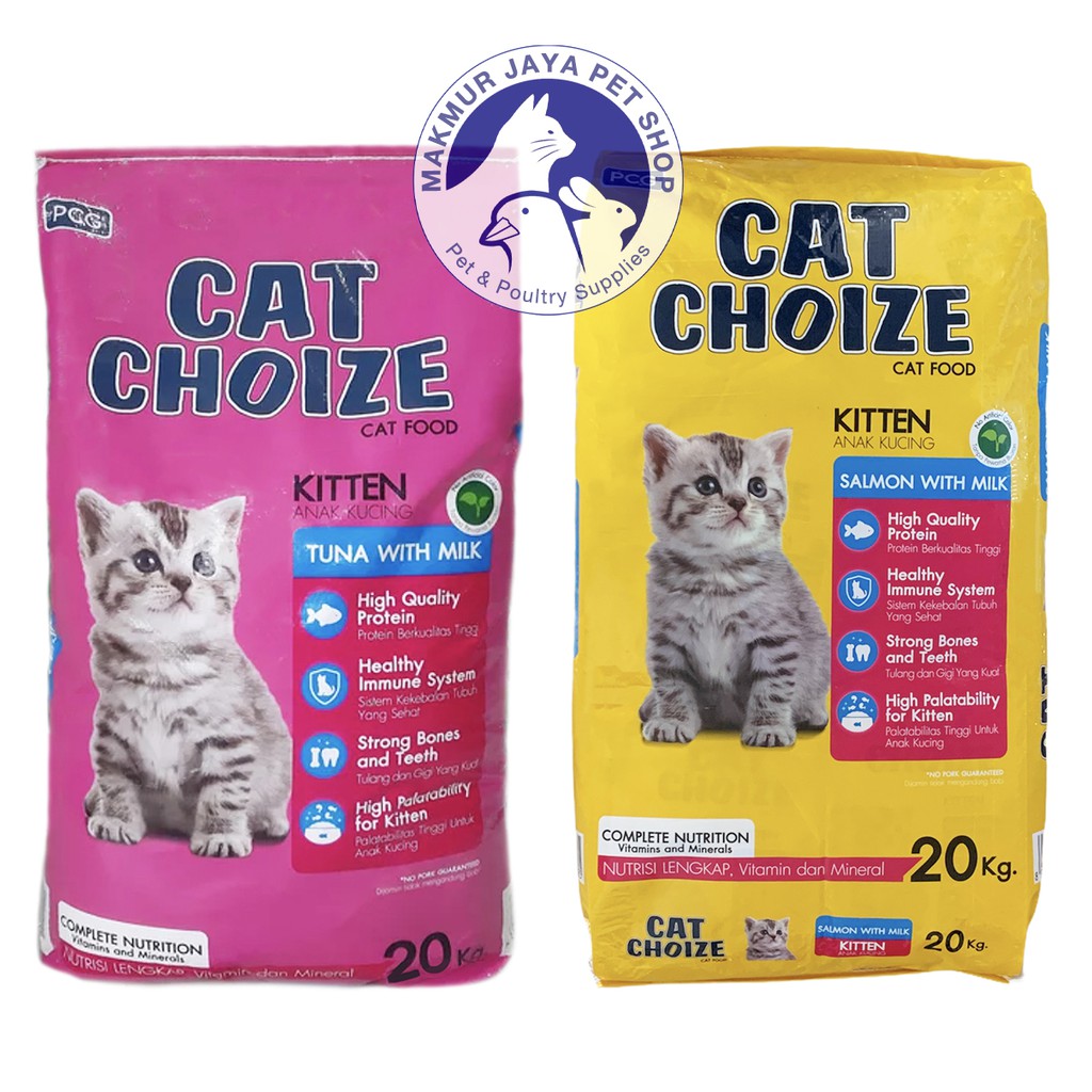 Cat Choize Kitten Cat Food Tuna Milk 20 kg / Makanan Anak Kucing 20kg