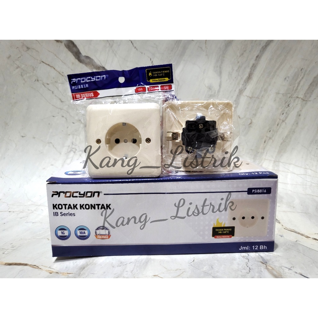 Stop Kontak IB AMASCO AMC816 / Stop Kontak Bright-G IB - 805