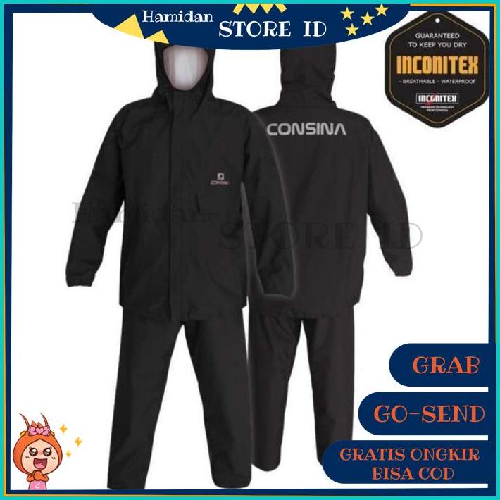 Consina Nordvik Raincoat Jas Hujan Setelan Original BERMUTU