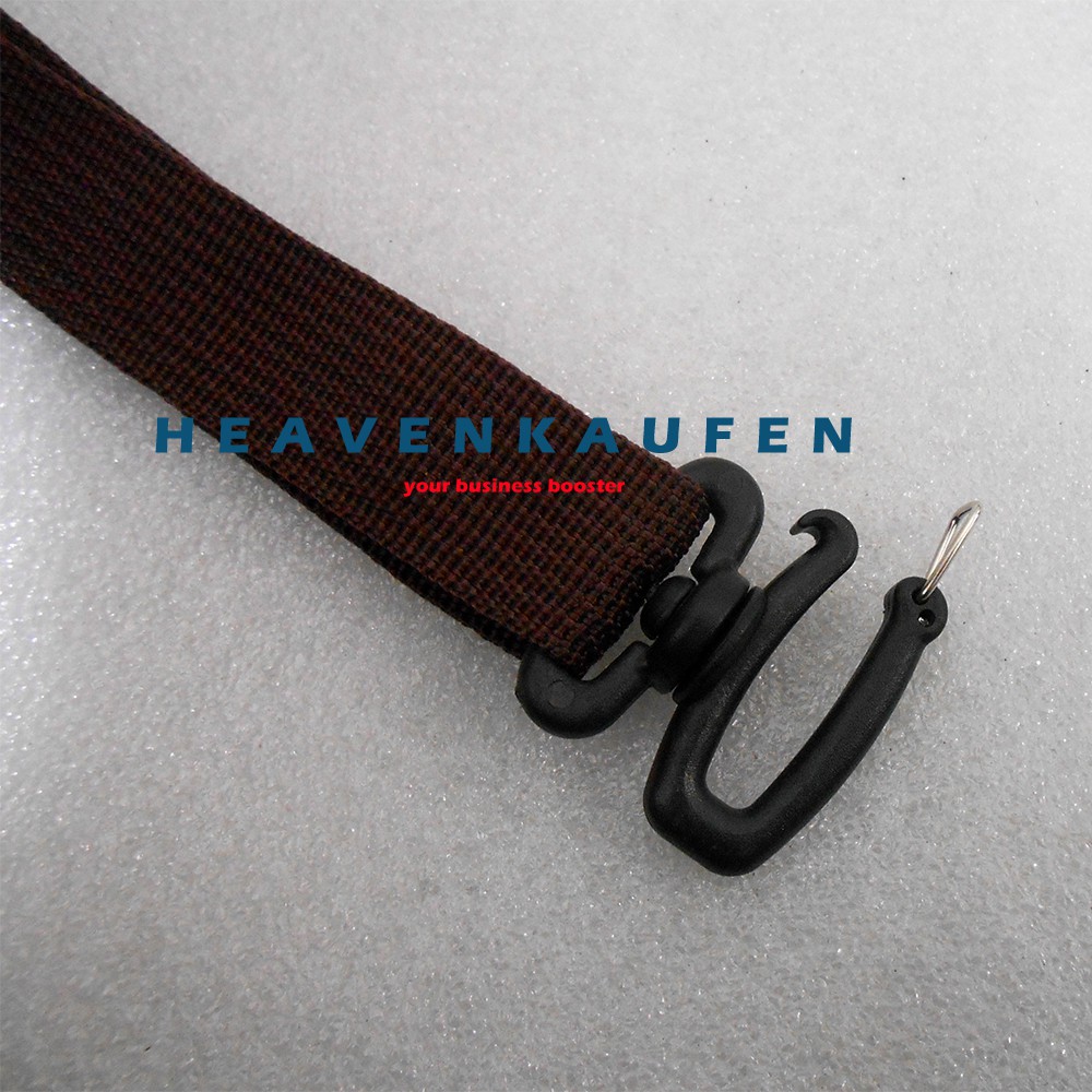 Tali Selempang Strap Tas Pria Lebar 2,5 cm Warna Coklat Kait Model Huruf S