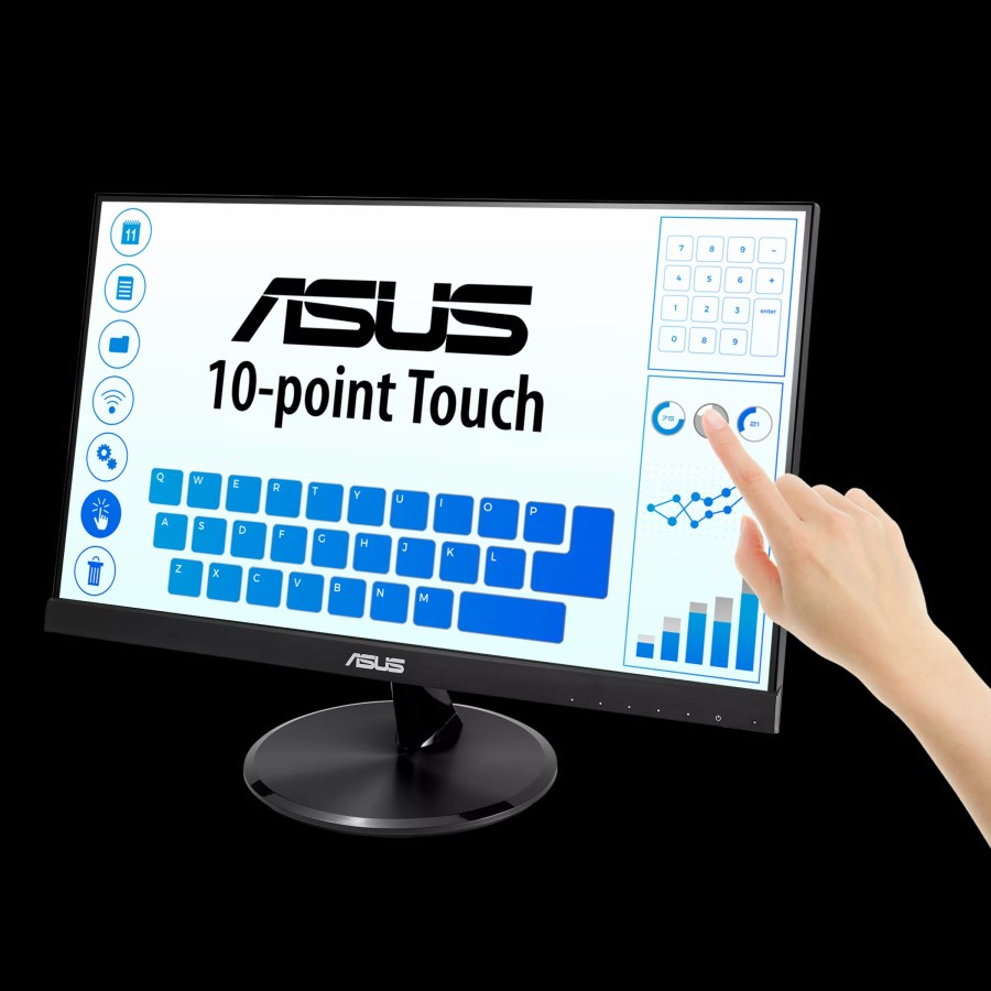 ASUS VT229H 21.5&quot; Inch IPS FHD HDMI LED Frameless Touchscreen Monitor