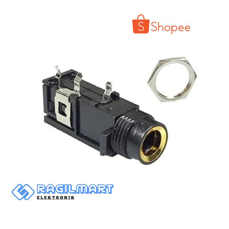 [ COD ] Soket Mic Mono - Socket Akai Mono Untuk Mixer Model Gepeng