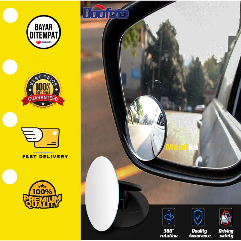 [BISA COD] Blind Spot Slim  Kaca Cermin Spion Mini Cembung Wide Angle  Kaca Tambahan Spion