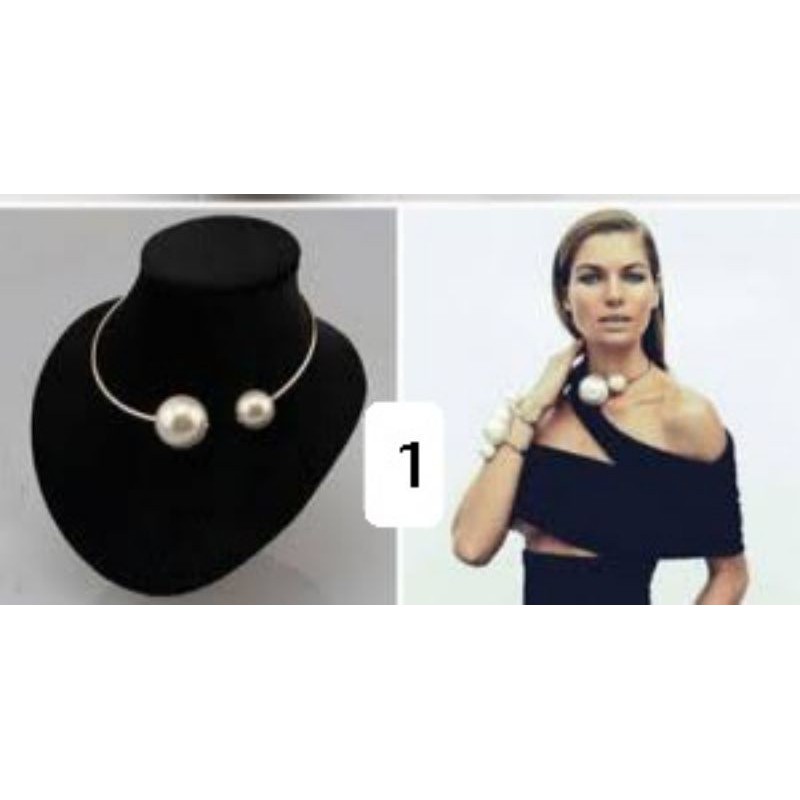 Kalung Cohoker Liontin mutiara. Kalung mutiara Liontin kuda.