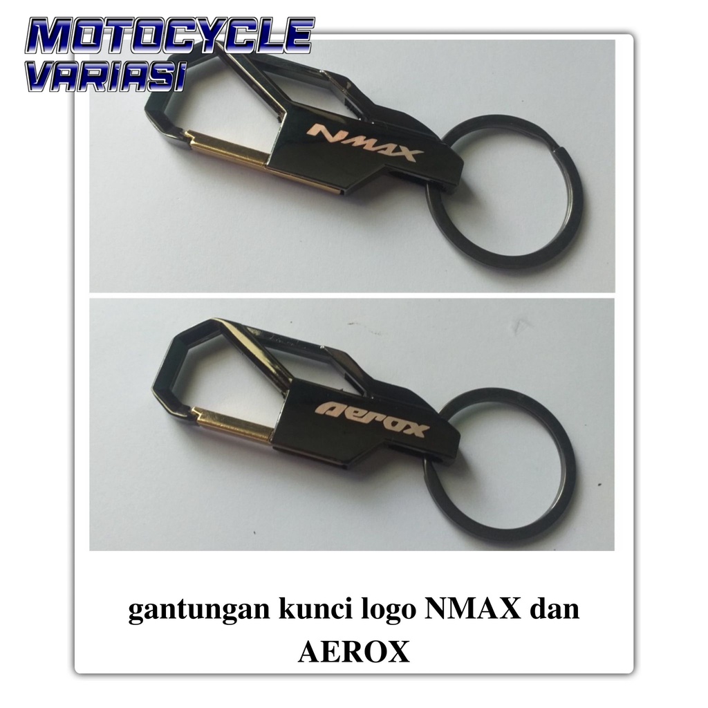 gantungan kunci eksklusif logo NMAX dan AEROX full CNC