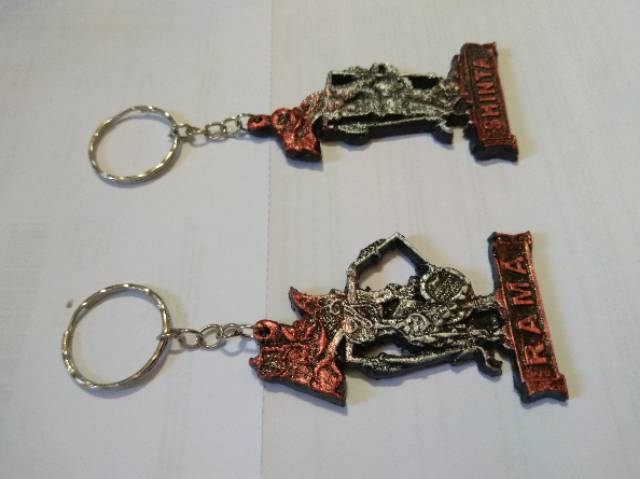 (BISA COD) GANTUNGAN KUNCI WAYANG FIBERGLASS HARGA PER PCS RAMA SHINTA ARJUNA KRESNA BIMA SRIKANDI