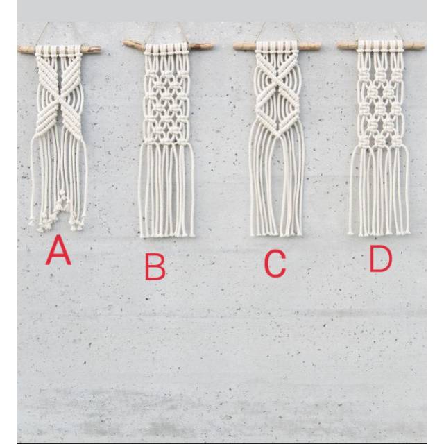 READY STOK) macrame hiasan dinding mini / macrame wall hanging (HD 109)