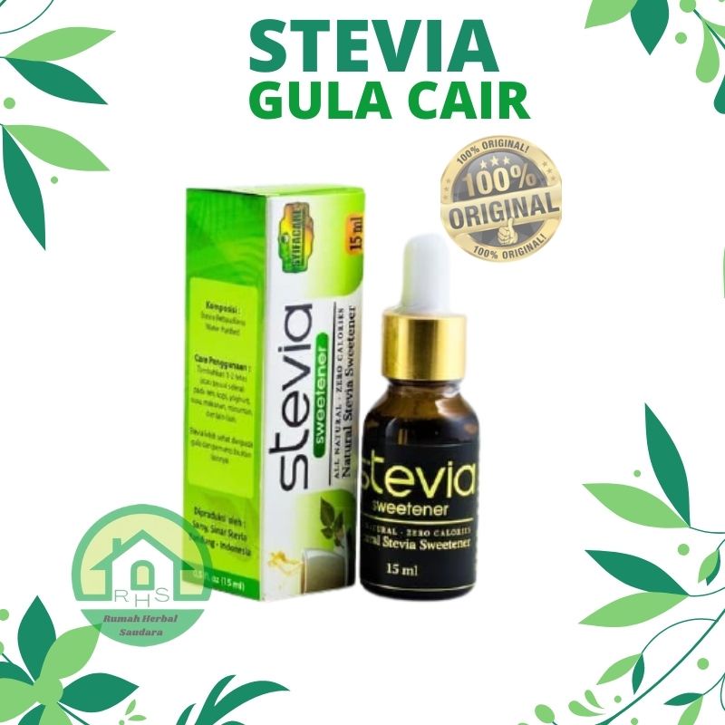 

ASLI ORIGINAL Gula Stefia cair nol kalori sugar stevia pemanis herbal alami diabetes ASLI 100%