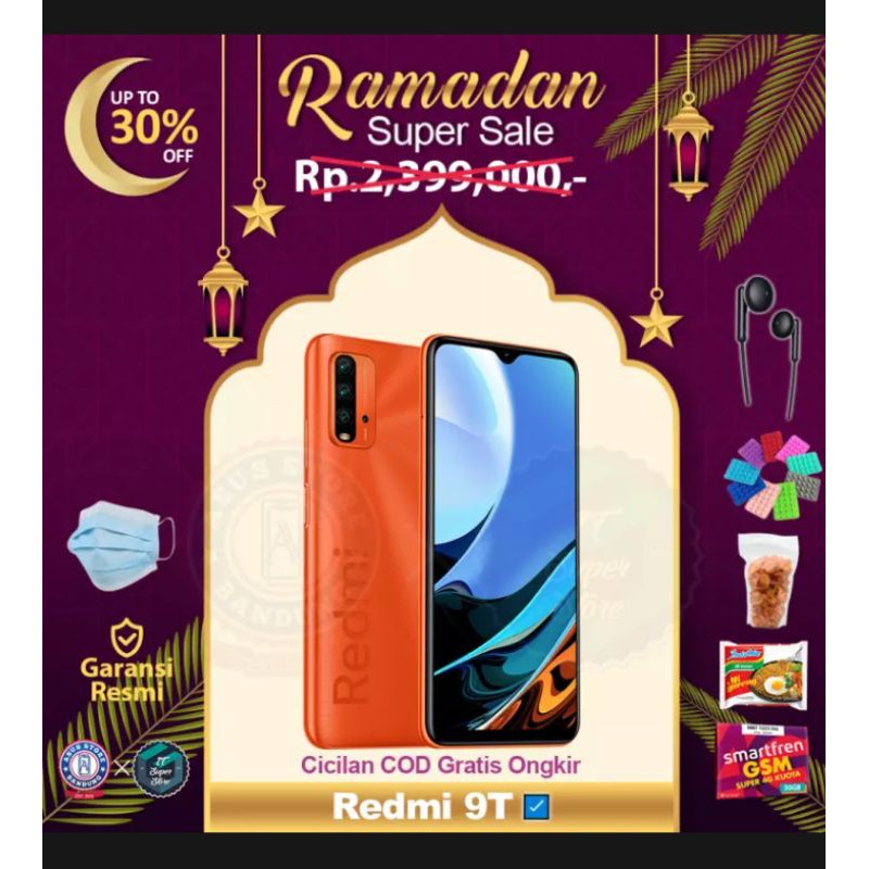 Redmi 9T 4GB/64GB camera 48MP