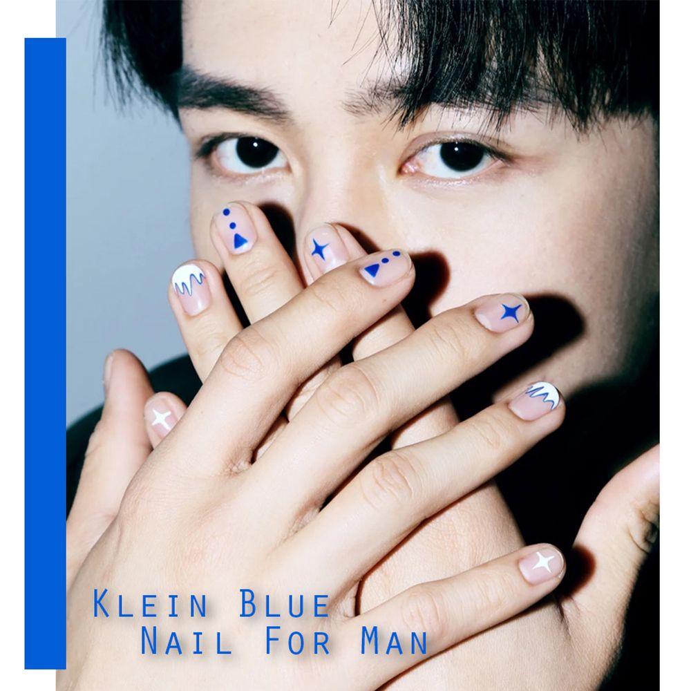 Preva Stiker Kuku New Manicure Cool Boy Klein Blue Nail Art Deco