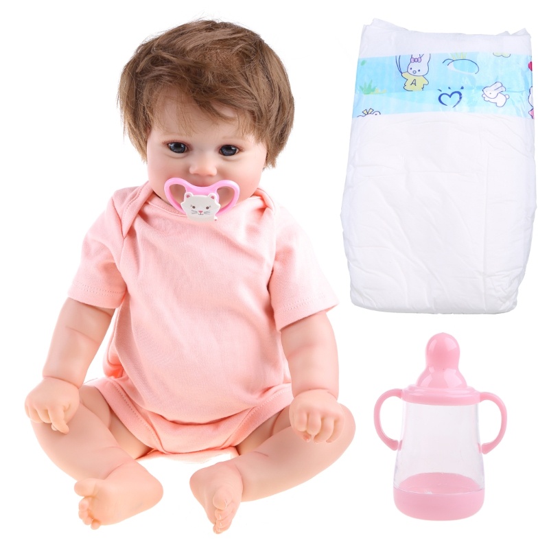 Mary Preschool Real Life Pink Dolls Soft Body Baby for Doll Silikon Realistis Reborn Baby Untuk Boneka 20inci Baby for Do