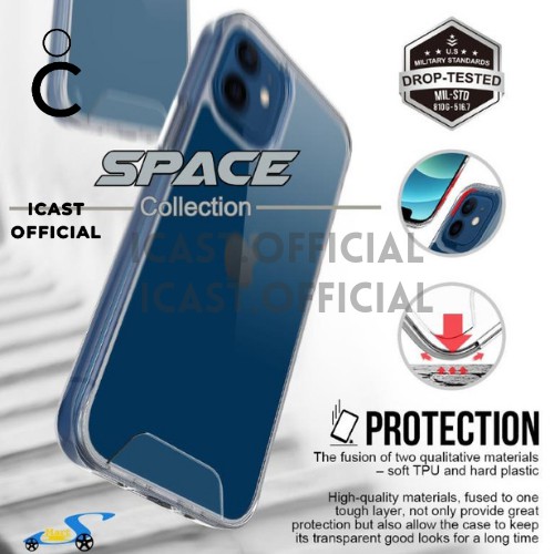 Case iPhone 13 - 13 Pro Max Case Bening iPhone 13 Slim Case iPhone 13 Space Collection