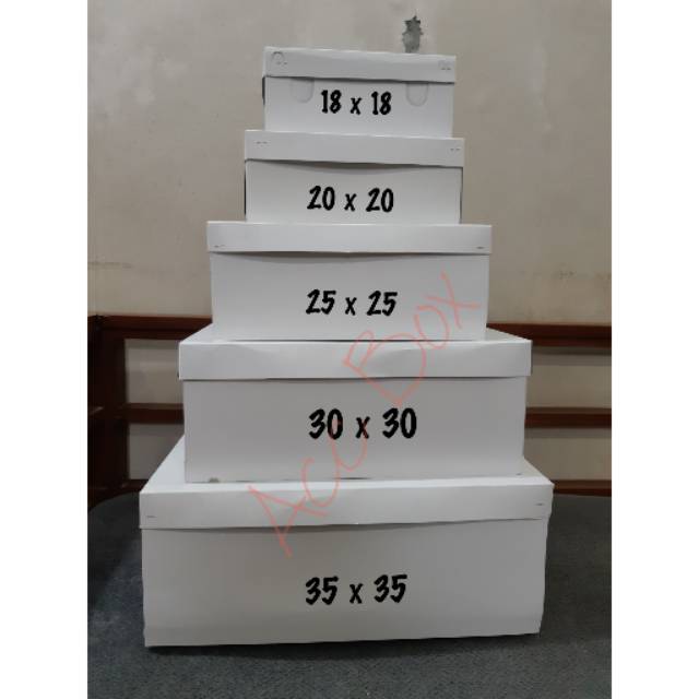 Kotak nasi / Nasi kotak/ Dus makanan / Dus Nasi TPS motif polos ukuran 18,20,22,25