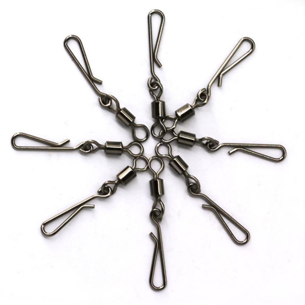 Agustina Putar Cincin Solid 50pcs Gesper Dengan Konektor Garis Alat Tackle Interlock