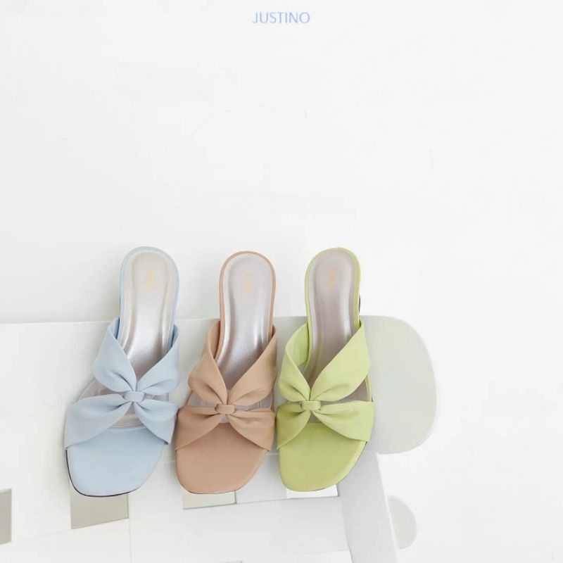 Sandal Hak Tahu JUSTINO HTB02 Series Heels Wanita 5cm-3