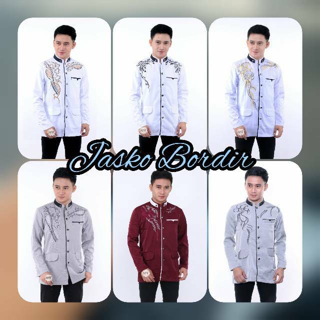 Jasko Bordir jas koko hadroh seragam jasko murah koleksi terbaru