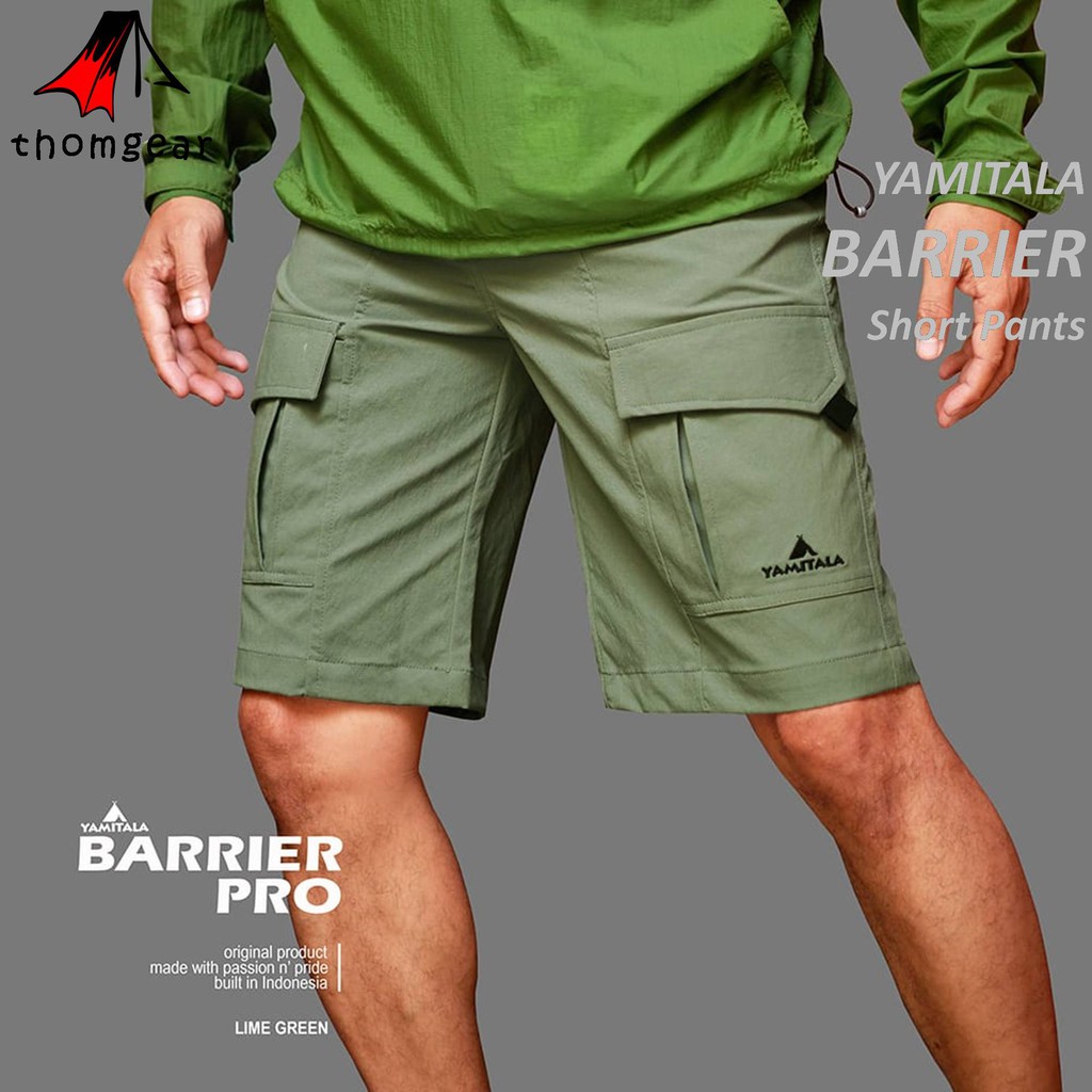 Yamitala Celana Gunung Pendek Barrier Short Pants Quickdry Stretch Pria Wanita M L Xl Xxl Outdoor Sepeda Hiking Adveture Tactical Kerja Lapang Lari Volly Petualang Murah Ori Original Terbaru 2022 Thomgear Bandung Surabaya